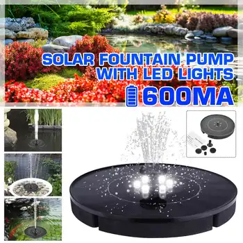 

Led Solar Water Fountain Floating Solar Fountain with LED Light Outdoor Landscape Garden Decor Floating Pool Fountain Solar Pump