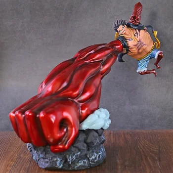 

Japanese anime figure one piece luffy 4 gear big hand action figure collectible model toys for boys