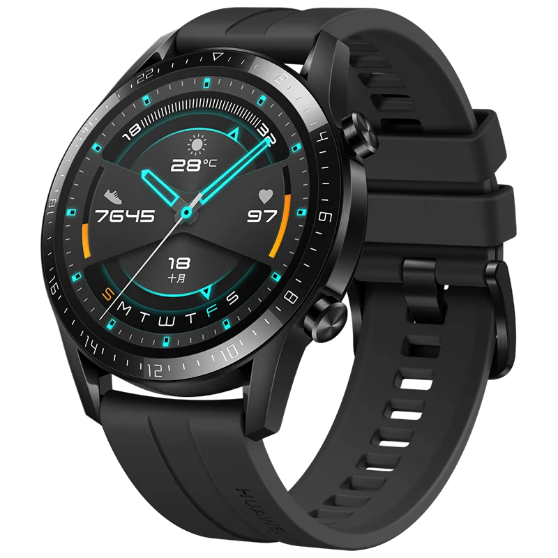 Смарт-часы huawei GT 2, мужские часы с поддержкой gps, срок службы батареи 14 дней, 5 АТМ, водостойкий трекер сердечного ритма для Android и iOS