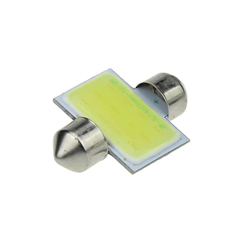 

COB Lights 10pcs LED White 31MM Car Dome Interior Lamp Bulbs DC 12V 3.1*2.1*0.89cm Universal Professional Best