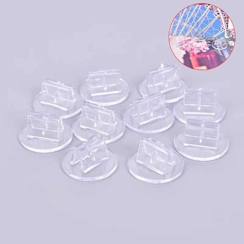 10 pcs Plastic Cards Stand Unique Transparent Fixed Props for Paper Board Games Cards