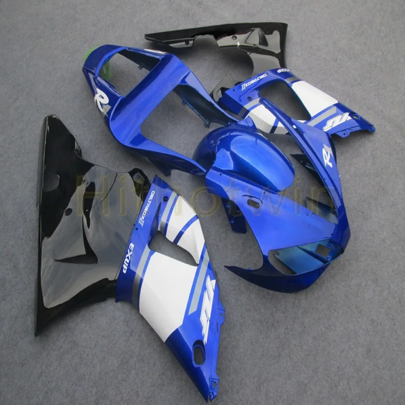 Пользовательский капот мотоцикла для YZF-R1 2000-2001 ABS Пластиковый обтекатель литья под давлением синий - Цвет: I