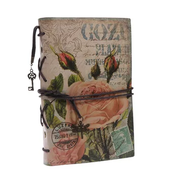 

1PC Vintage Sketchbook Notebook Kraft Paper Sketchbook Retro Diary Journal Notepad with Zipper Pocket for Planner Traveler