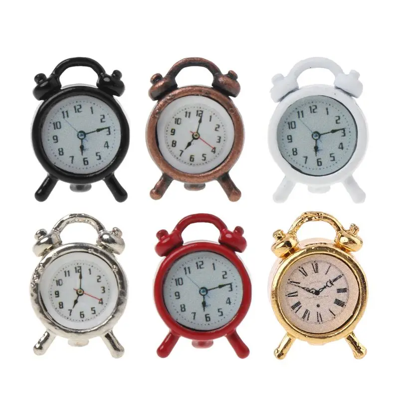 

1:6/1:12 Scale Alarm Clock Dollhouse Decoration Miniature Toy Doll Accessories 203E