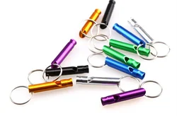Porte clés multifonction en alliage d'aluminium, Mini sifflet de Sport, sirène d'urgence en plein air, Souvenir de pom pom girl, camping en métal 