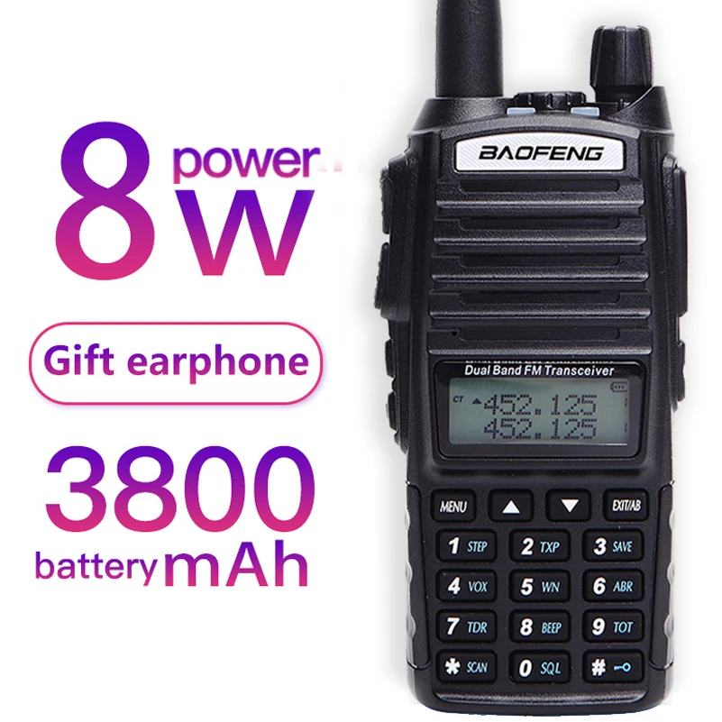 

Baofeng Walkie talkie UV 82 Dual Band 136-174MHZ 400-520MHZ 8W and 5W baofeng uv-82 ham radio two way radio baofeng 82 uv82