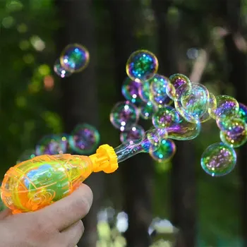 

Bubble Blower Machine Toy Kids Soap Water Bubble Gun Cartoon Water Gun Gift For Children Manual Gun Blower Blowing Bubble Gun