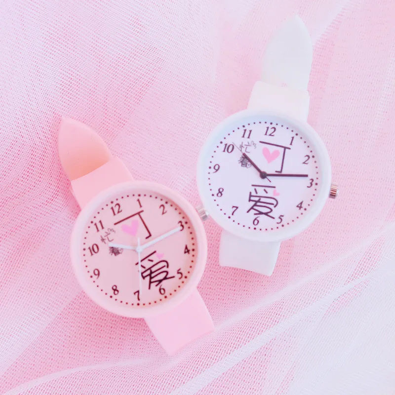 

INS Super Fire Simple Stereo Measuring Jelly Watch GIRL'S Students Junior High School Students Candy-Colored College Style Jelly