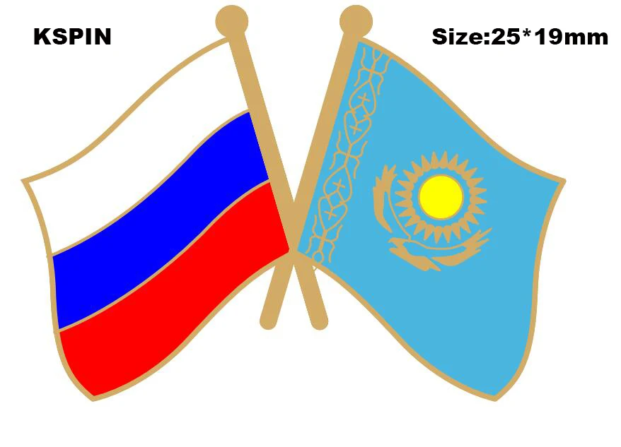 Wholesale Combo USA & Russia Country 2x3 2'x3' Flag & Friendship Lapel Pin 