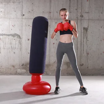 

Inflatable Boxing Column Adult Decompression Tumbler Sandbag Indoor Fitness High quality women men Boxing punching bag
