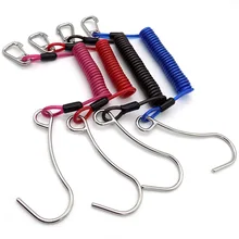 Производители продукции Дайвинг стальной провод шнур анти-зыбучий песок один крюк Безопасный инструмент веревка из нержавеющей стали 304 безопасная пружина S