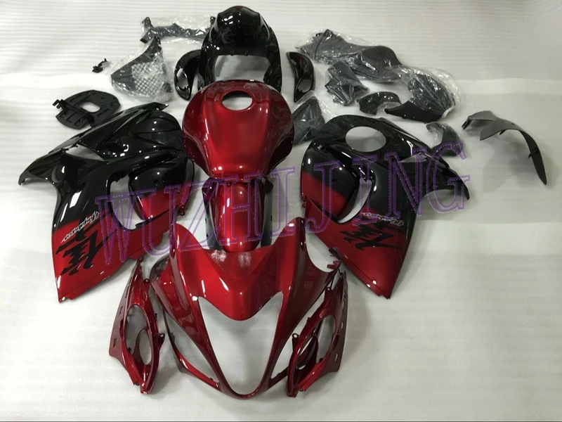 Наборы кузова GSX R1300 2011 мотоцикл обтекатель HAYABUSA 2008 красный черный обтекатель HAYABUSA 2008 - Цвет: INJECTION mold