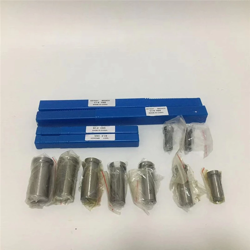 18pcs HSS Metric Keyway Broach Set 4mm 5mm 6mm 8mm Broaches 12-28 Cutting Broaching Bushings Keyway Tool CNC Kit
