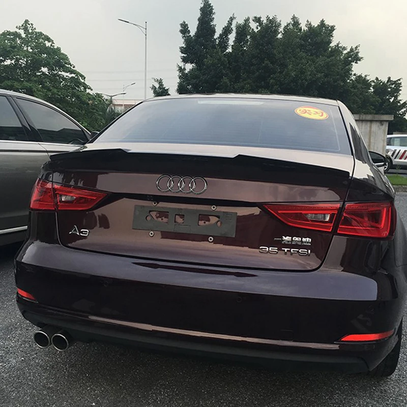 Задний спойлер на багажник для Audi A3 S3 Sedan 4Doors 2013 2014 2015 2016 2017 2018|Спойлеры и крылья| |