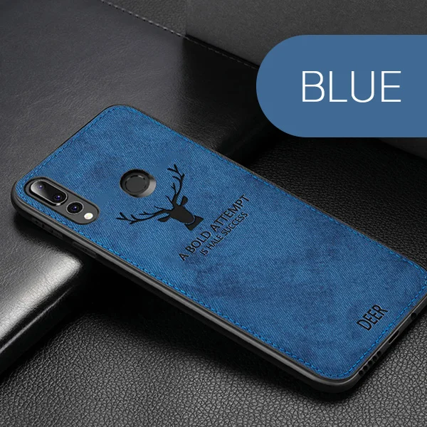 Синий Тканевый чехол для телефона для huawei Nova 5 5i Pro Y9 Y7Pro P smart Mate20 P20 P30 Pro Lite Honor 9X 8C 9 10 Lite 20 чехол - Цвет: Синий