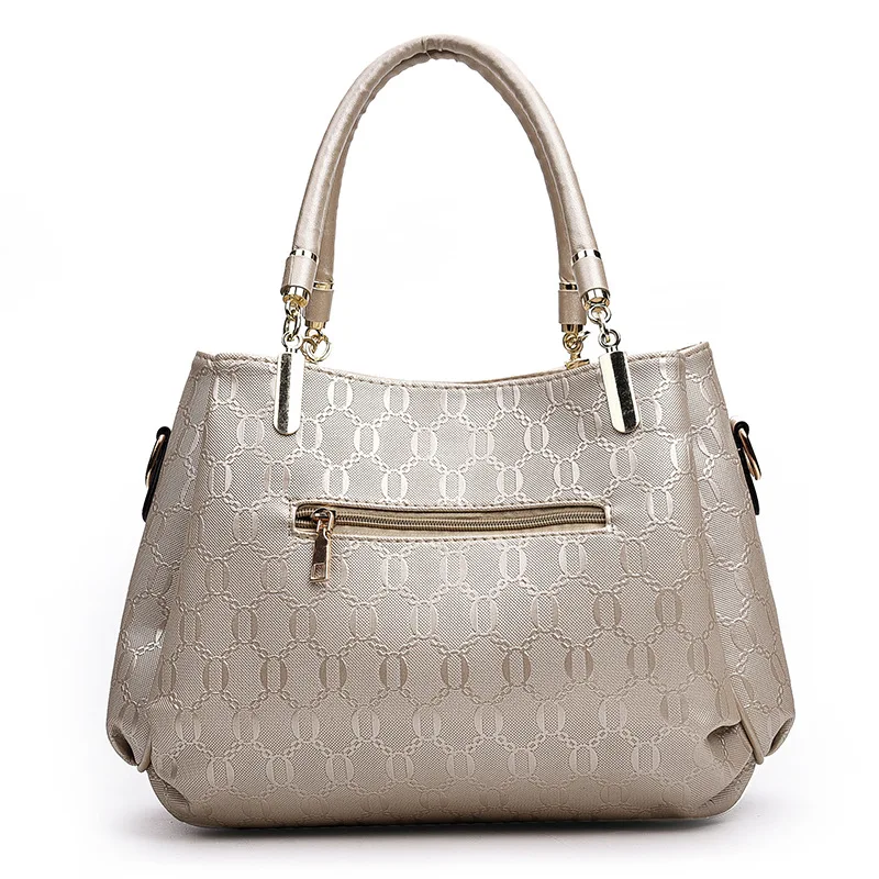 

New Style Different Size Bags Shoulder Bag Handbag Embossed Women's Backpack Three-piece Set Mother And Child Shoulder Bag Dual