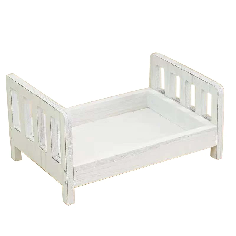 

FBIL-Crib Detachable Basket Wood Bed Accessories Photo Shoot Infant Baby Photography Background Studio Props Gift Sofa Posing Ne