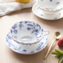 Винтажная офисная Красивая винтажная кофейная чашка с блюдцем, чайная простая белая Красивая китайская декорация, принадлежности LZI123