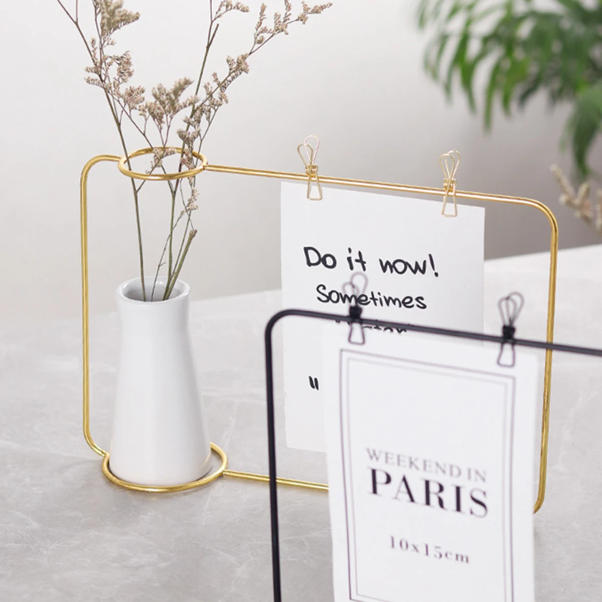 Creative Vase Home Decor Nordic Style Art Retro Vase Metal Plant Holder Deoration Iron Line Flower Ornament For Home Room Garden 3