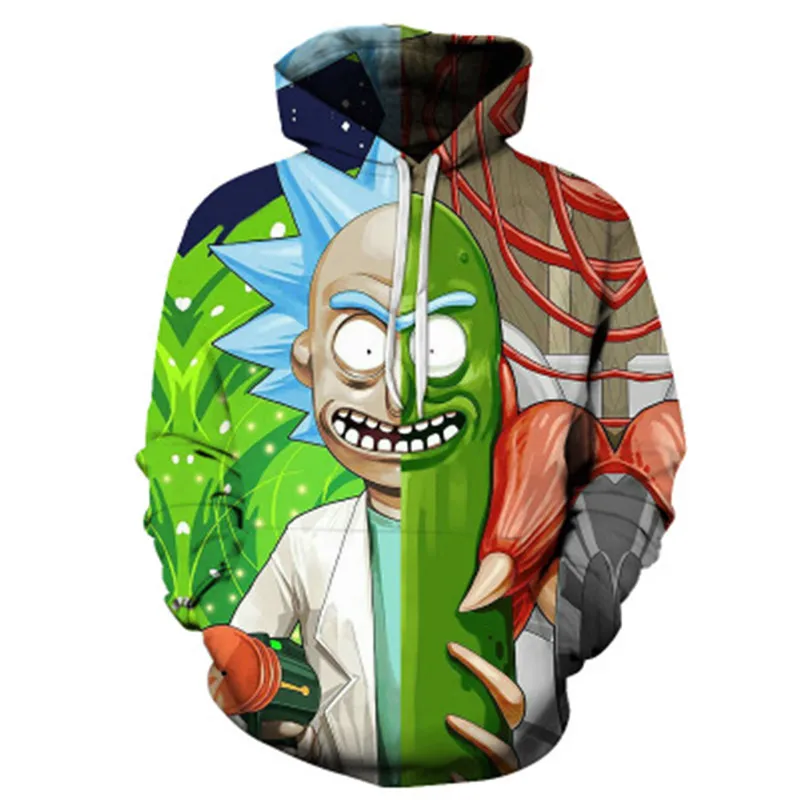 Новинка, Camiseta De Rick and marty, толстовки с 3D рисунком, унисекс, толстовка, мужская, брендовая, с капюшоном, на каждый день, спортивный костюм, пуловер, аниме, толстовка с капюшоном