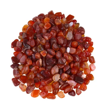 

1 Pack of 500g Aquarium Decorative Stones Fish Tank Bottom Landscape Layout Stone Ornaments (Red Pebbles)