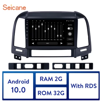 

Seicane Android 10.0 2Din GPS Multimedia Player Car Radio For 2005 2006-2011 2012 HYUNDAI SANTA FE Support TPMS DVR SWC USB