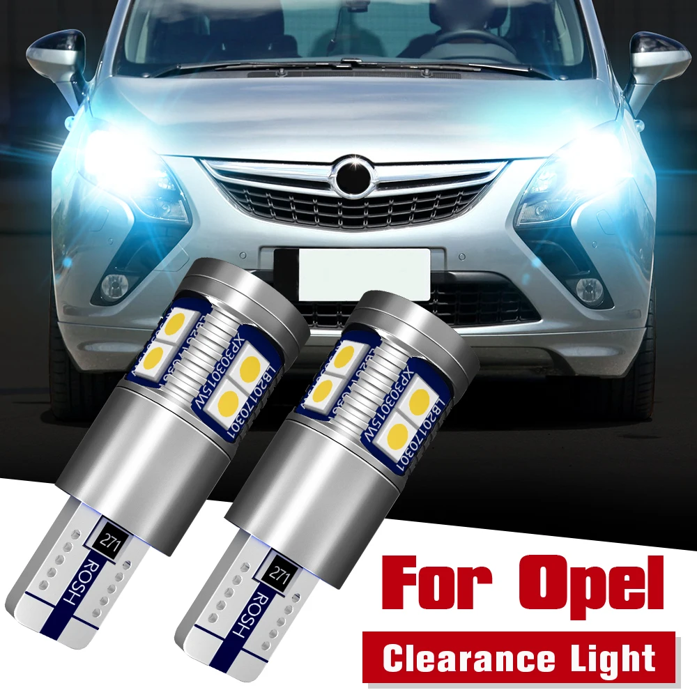 2 шт. светодиодные лампы W5W T10 194 Canbus для Opel Astra F G H 2004-2014 Corsa B C D Vectra Zafira A | Автомобили