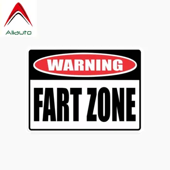 

Aliauto Warning Interesting Car Sticker Fart Zone PVC Waterproof Sunscreen Reflective Anti-UV Decals Accessories,11cm*8cm