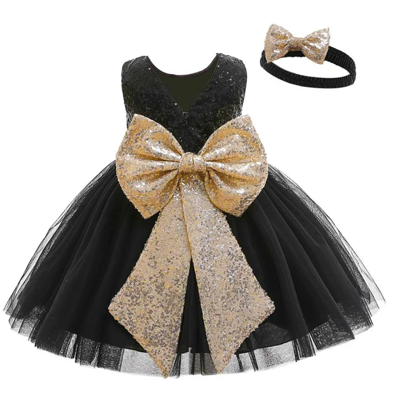 green emerald velvet dress Black Gold Accent Girl Dress NDesign #47 – ABCNarciDesigns main image 1