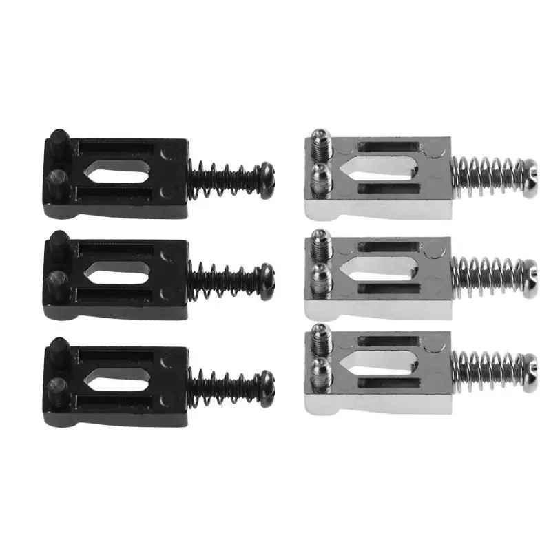 6pcs/set Metal Zinc Roller Bridger Tremolo Saddles for Musical Instruments Electric Guitar Ukelele Accessories Para Guitarra | Спорт и