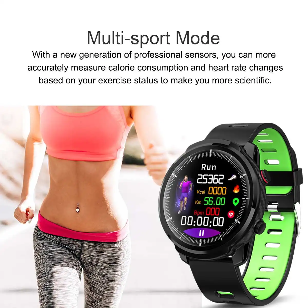  Original S10 IP68 Smart Watch Full Touch Screen Wristband Blood Pressure Oxygen Monitor Weather Dis - 4000084025892