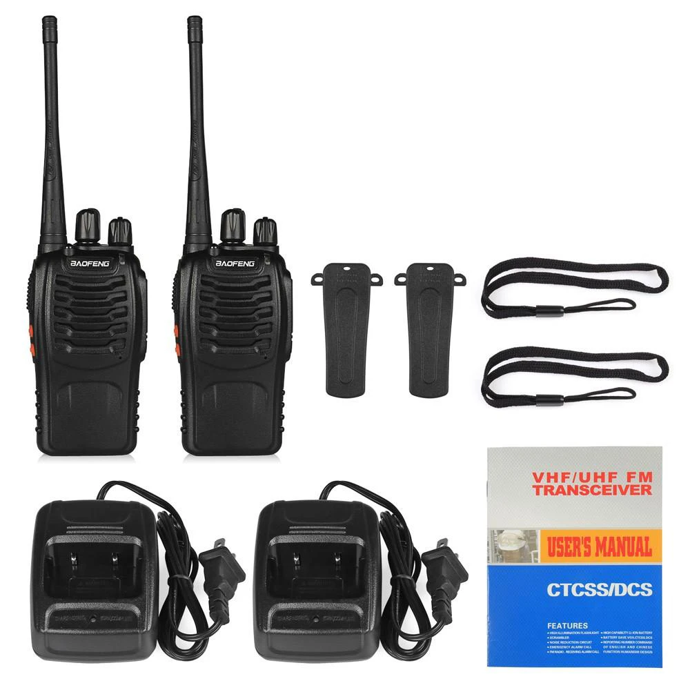 4pcs Original Baofeng BF-888S Walkie Talkie Set Walki-talki Two Way Transmitter Transceiver UHF Radio For Hunting Outdoor Worker walkie talkie