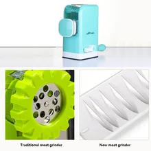 Горячая Распродажа, кухонная многофункциональная ручная мясорубка, домашняя мясорубка, Миксер с 6 лезвиями, имитация ножа, резка