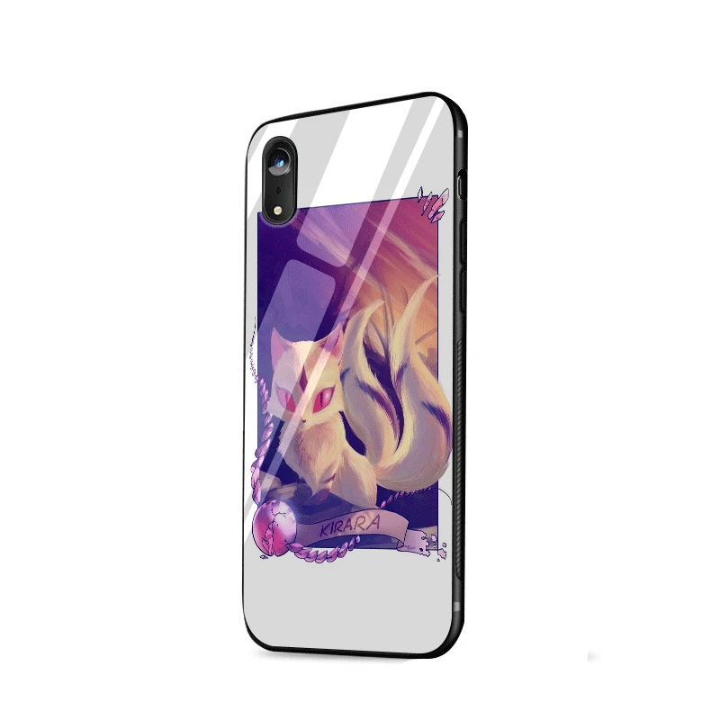 Стеклянный чехол для телефона из ТПУ стекла для Apple iPhone 5 5S SE 6 6S 7 8 Plus XR X XS Max Kirara Inuyasha