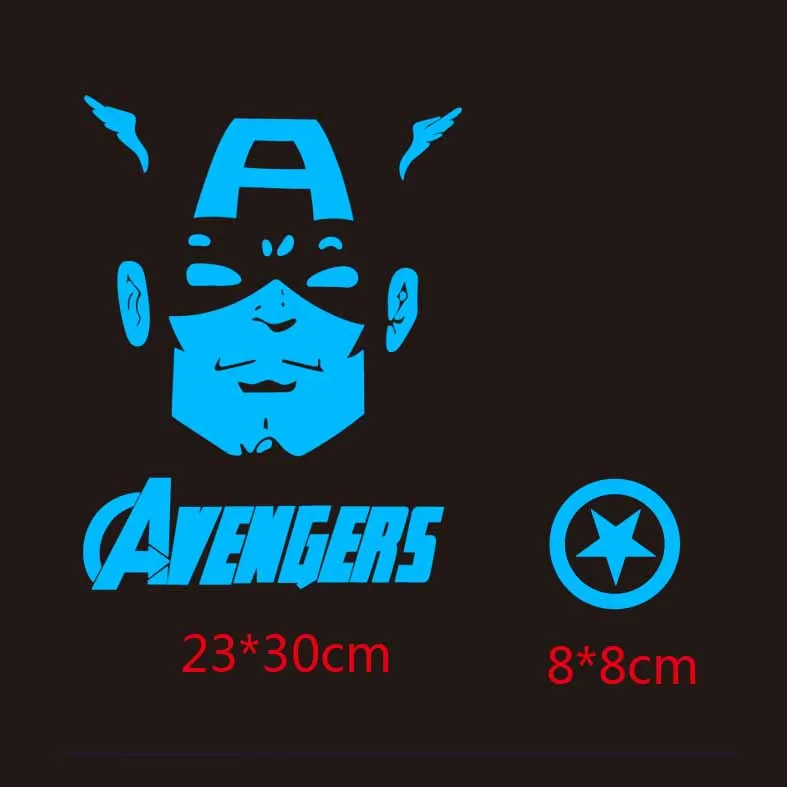 

Avengers Patch Iron-on Transfers Applique Heat Transfer Vinyl Luminous Patches Washable Stickers for Clothing DIY Thermal Press