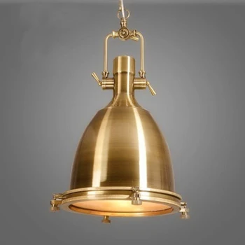 

Industrial vintage light kitchen dining room chandelier adjsutable chain pendant lamp E27 glass headlight iron droplight