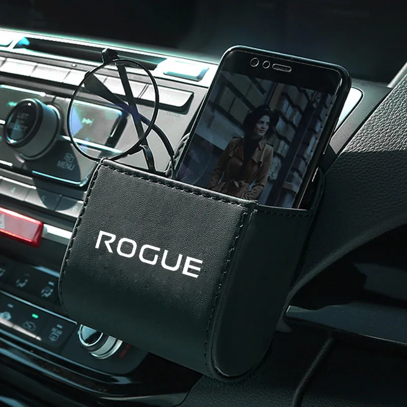 Автомобильная сумка на выход с вентиляционным отверстием для Nissan Rogue Sport, сумка для хранения сотового телефона, чехол, Карманный держатель