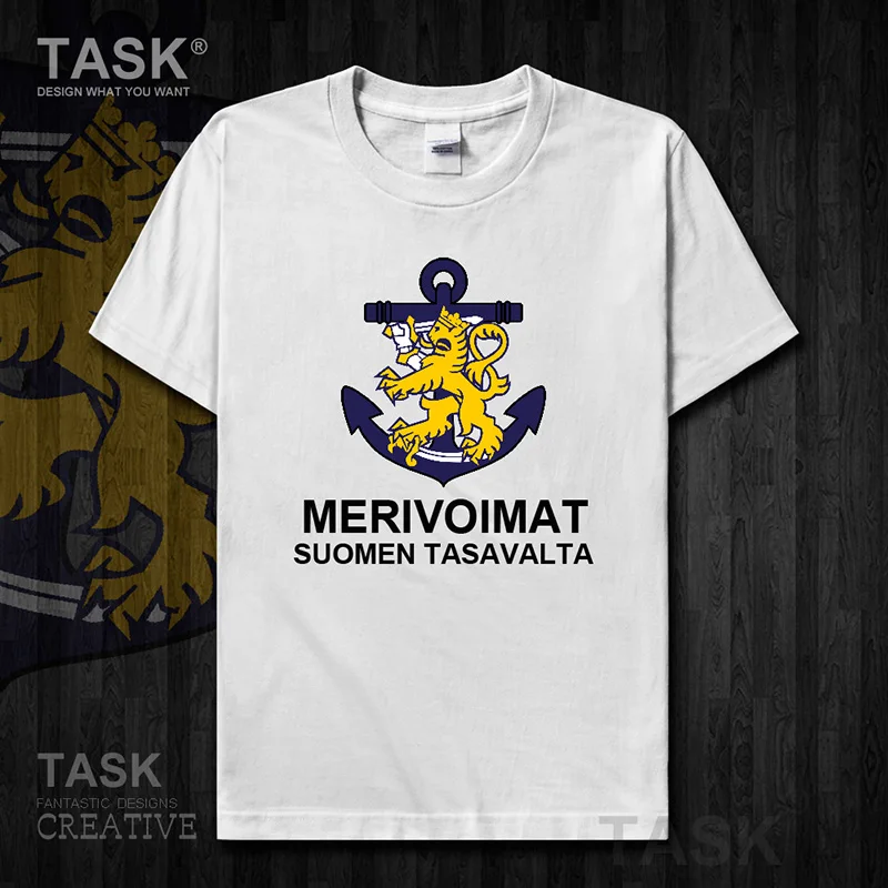 Navy Finland FIN FI Suomi Finnish Finn Short sleeve clothes country Army Tactical Military mens t shirt new Tops summer 01 | Мужская