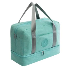 Новая водонепроницаемая сумка для путешествий из катионной ткани, Большая вместительная двухслойная пляжная сумка, портативные сумки для путешествий, квадратные сумки для выходных