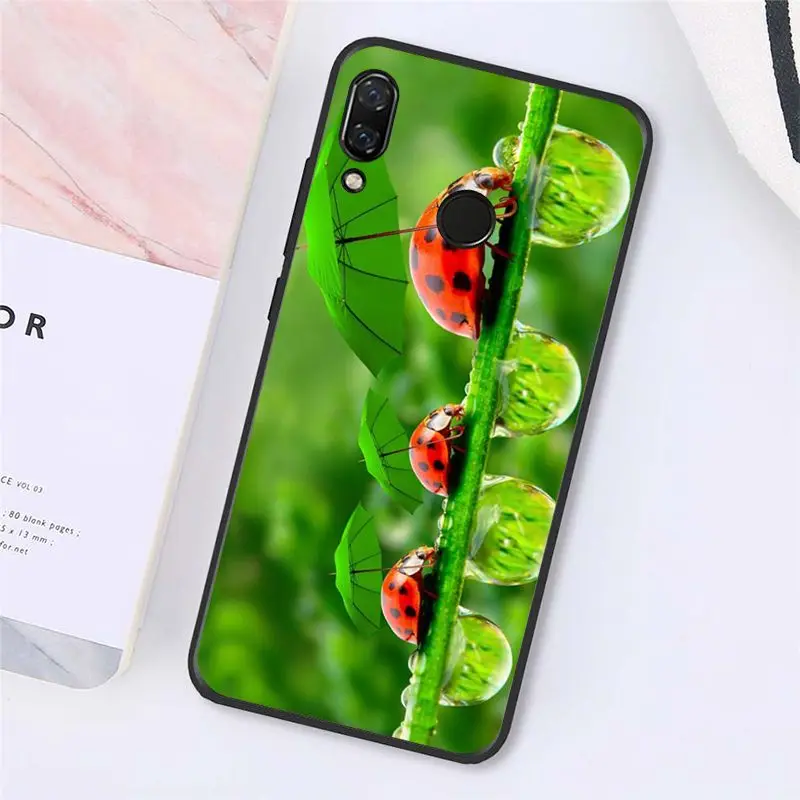 Чехол для телефона Maiyaca с листьями божьей коровки и ромашкой Xiaomi Redmi4X 6A 9 8A note pro 5Plus