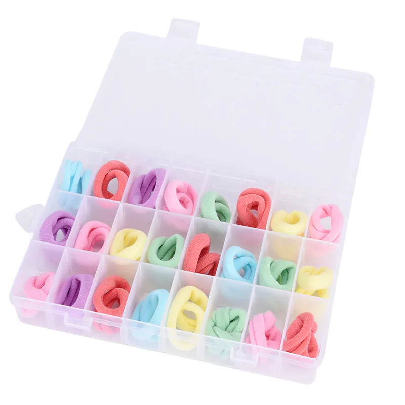 Practical Adjustable 24 Compartment Storage Box Case Bead Rings Jewelry Display Organizer Container Plastic