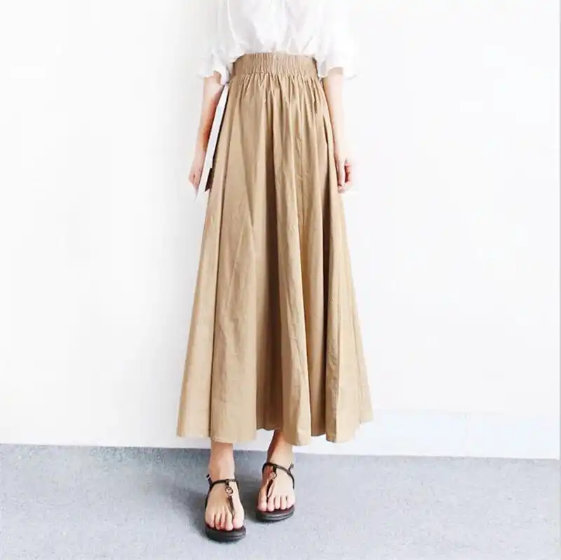 plus size long white maxi skirt
