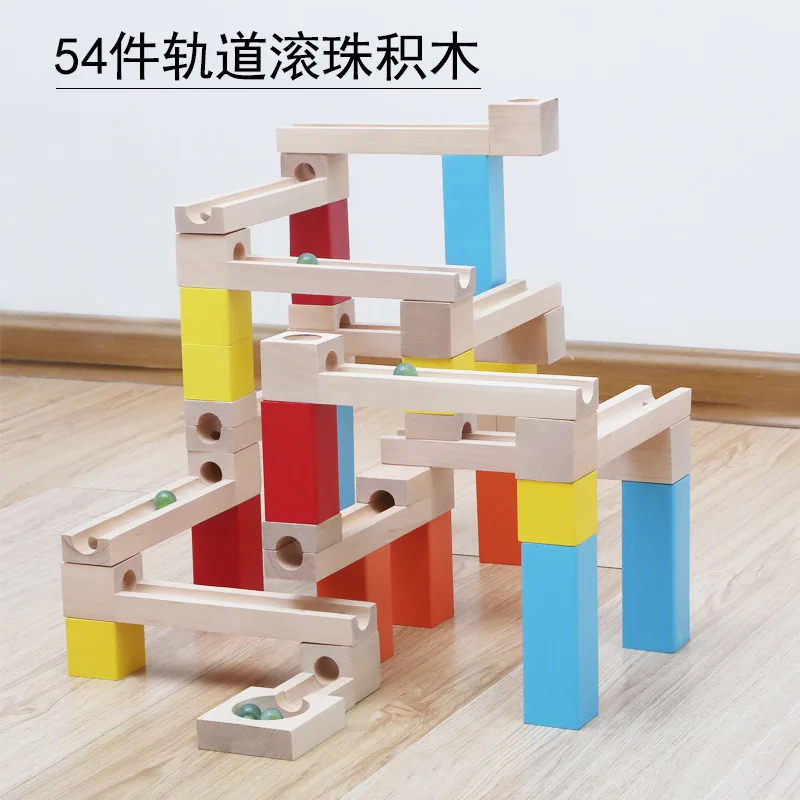 

CHILDREN'S Toy Camera Track Large Pieces Building Blocks Switch Heap Tower Jenga Baby Educational Force Wooden Toys 2 vbca