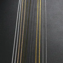 5 10 м/лот Серебряный, Золотой, родиевый, бронзовый цвет ожерелье цепи оптом для DIY Изготовление ювелирных ожерелий фурнитура аксессуары ручной работы