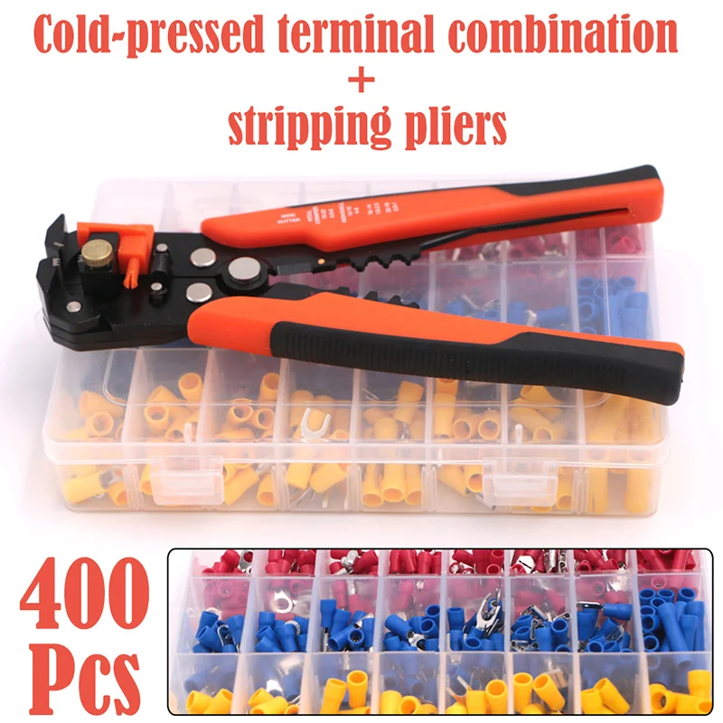 

Cable Wire Stripper Cutter Crimper Automatic Multifunctional TAB Terminal Crimping Stripping Plier Tools for connector Set