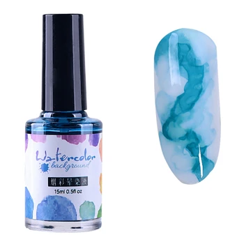 

15Ml Nail Polish Ink Gel Watercolor Gradient Pattern Nail Art Manicure Decor Marbled Gradient Japanese Water Dyeing Solution 12