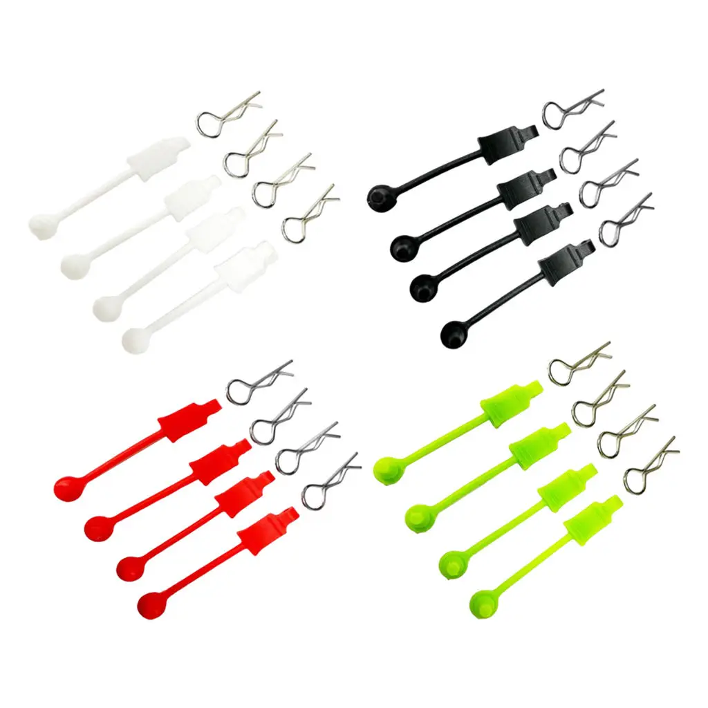 4pcs RC Body Clips Shell Pins Universal for 1/10 Scale Typhon Remote