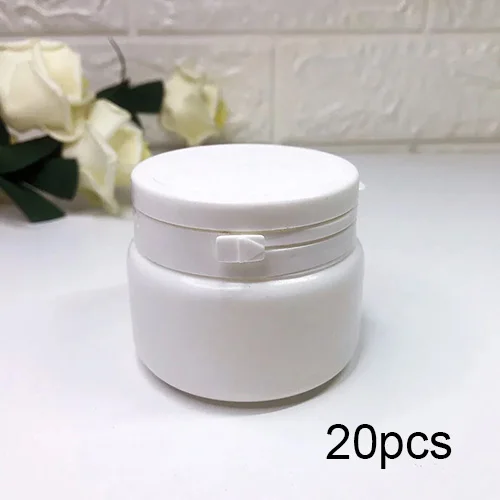 10pcs White Happy Monkey 20pcs120ml Slime Box пластик милый розовый белый Slime контейнеры банки коробка для хранения для облаков прозрачный хрустящий Slime глина - Цвет: 10pcs White