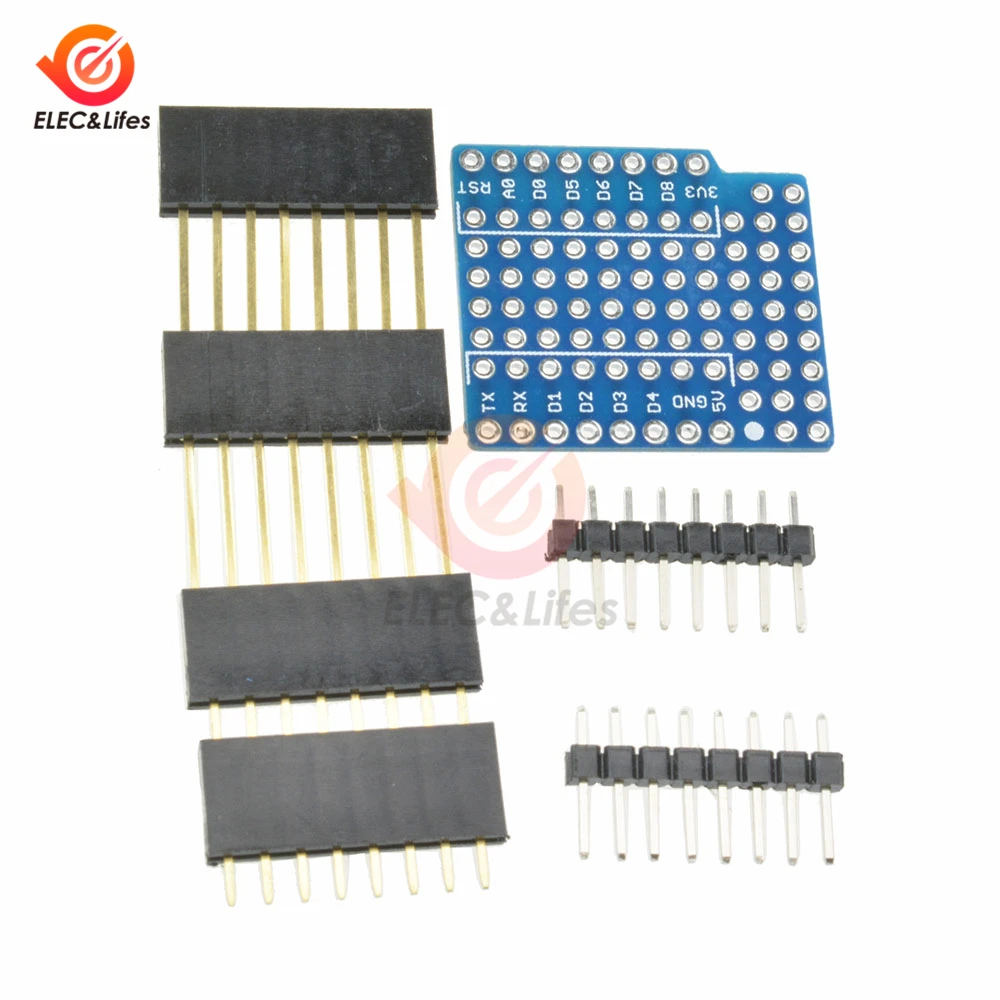 Печатная плата щит расширения для WeMos D1 Mini Breadboard двухсторонняя перфорированная