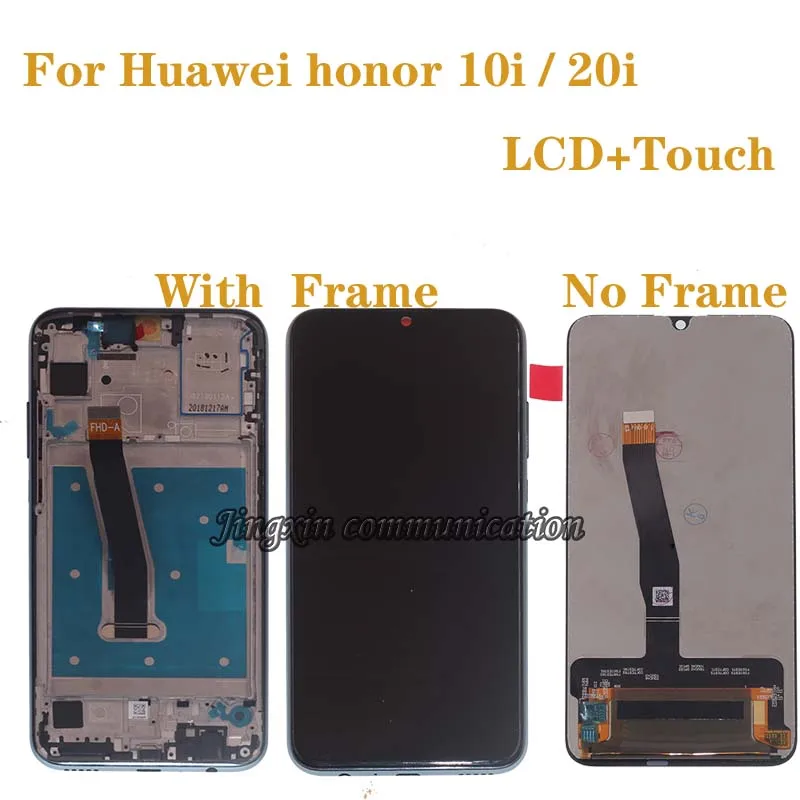 

with frame For Huawei honor 10i 20i LCD display + touch screen digitizer Assembly for honor 10 i 20 i HRY-LX1T repair parts